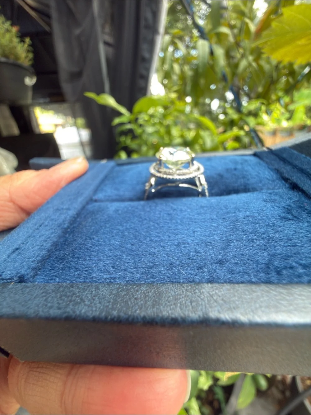 IGI 3.91ct  Round Cut F VS1 Lab Grown Set In A Semi-Mount Natural DIAMOND 14K WG